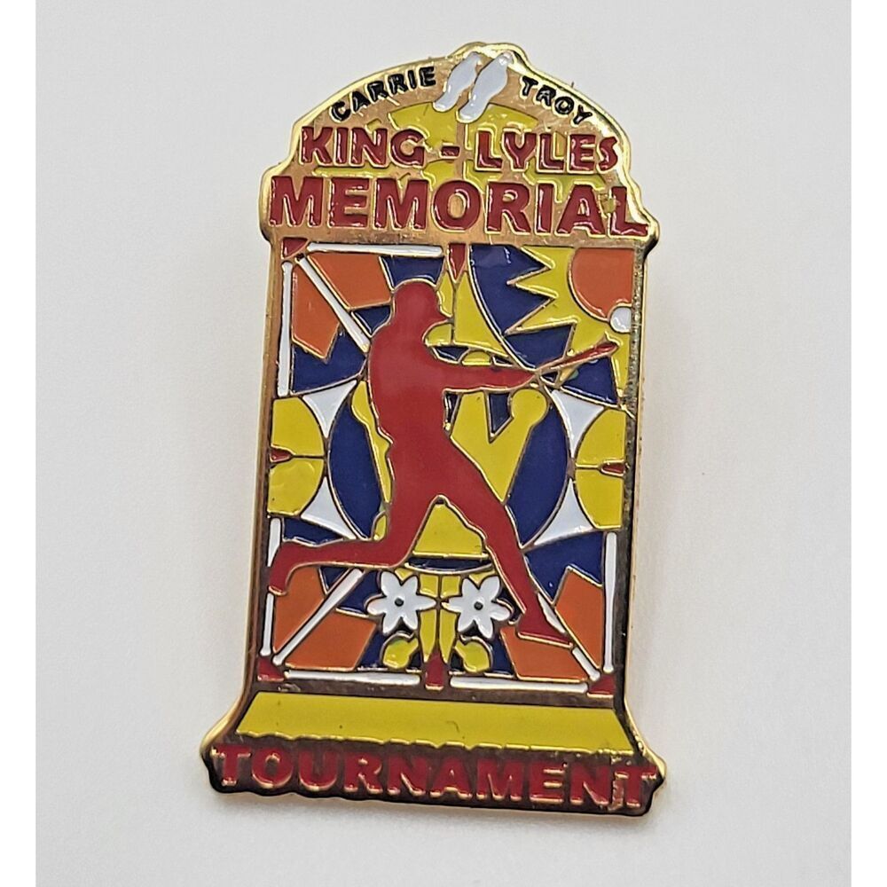 Collectible Carrie King and Troy Lyles Memorial Baseball Tournament 2002 1.25in